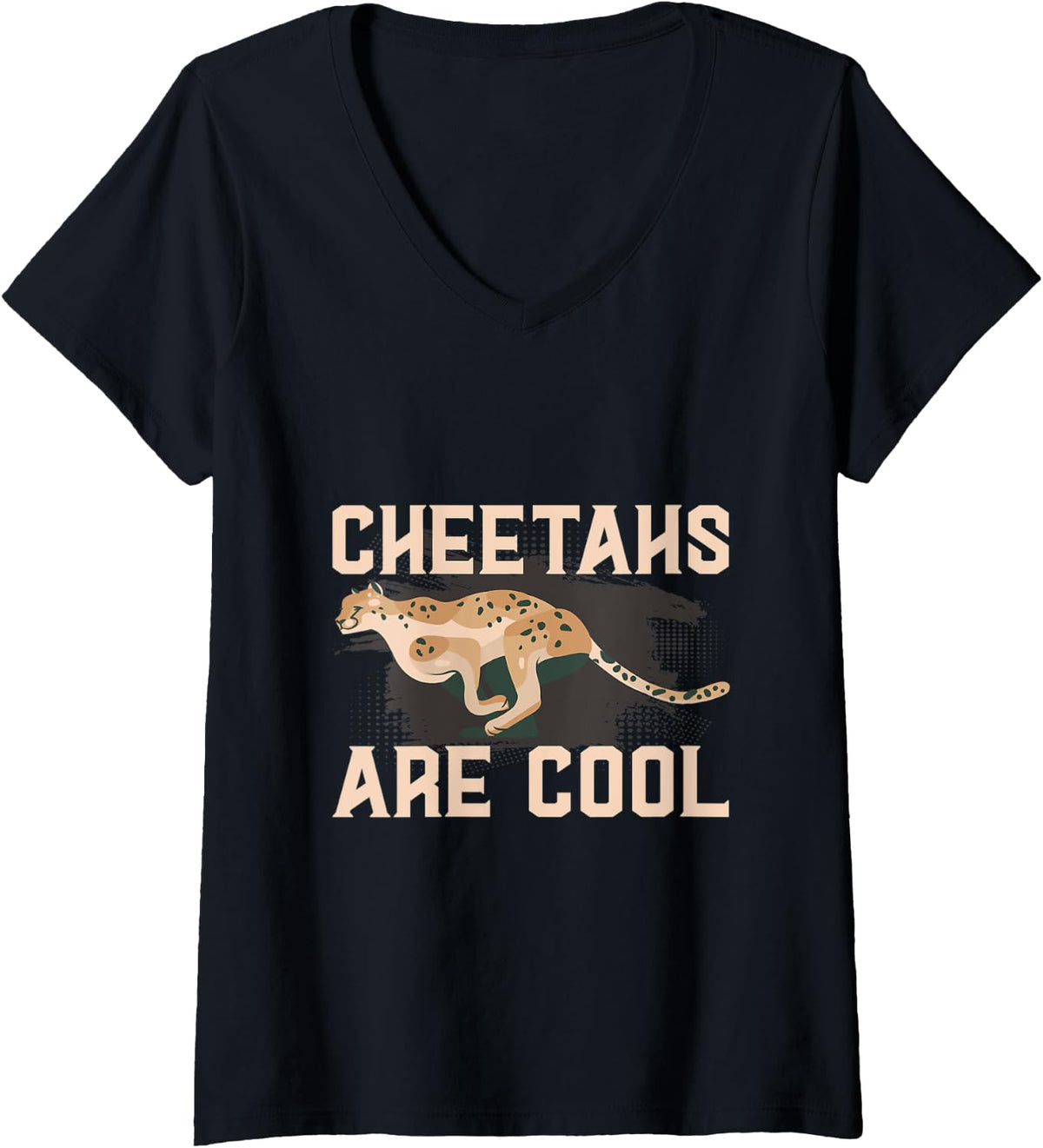 Womens Cheetahs Are Cool Fastest Cat Cheetah V Neck Apparel Viral TikTok Find Best Seller Look