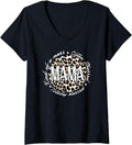Womens Cute Cheetah Print Mom Apparel Stylish Women Who Are Moms V Neck Apparel Streetwear Style Fan Favorite