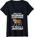 Womens Cool Jaguar Design For Men Women Kids Cheetah Jaguar Lover V Neck Apparel Streetwear Style Hot Right Now
