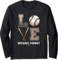 Baseball Love Michael Forret Prospect Baseball Fan Gear Long Sleeve Apparel | Viral Streetwear Style