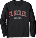 St. Michael Minnesota College University Style Long Sleeve Apparel | US Best Seller