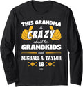 Grandma Crazy for Michael A. Taylor Pittsburgh Baseball Long Sleeve Apparel | Perfect Gift Idea