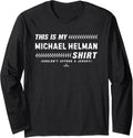 This Is My Shirt for Michael Helman Minnesota Baseball MLBPA Long Sleeve T-Shirt | Everyday Casual Wear
