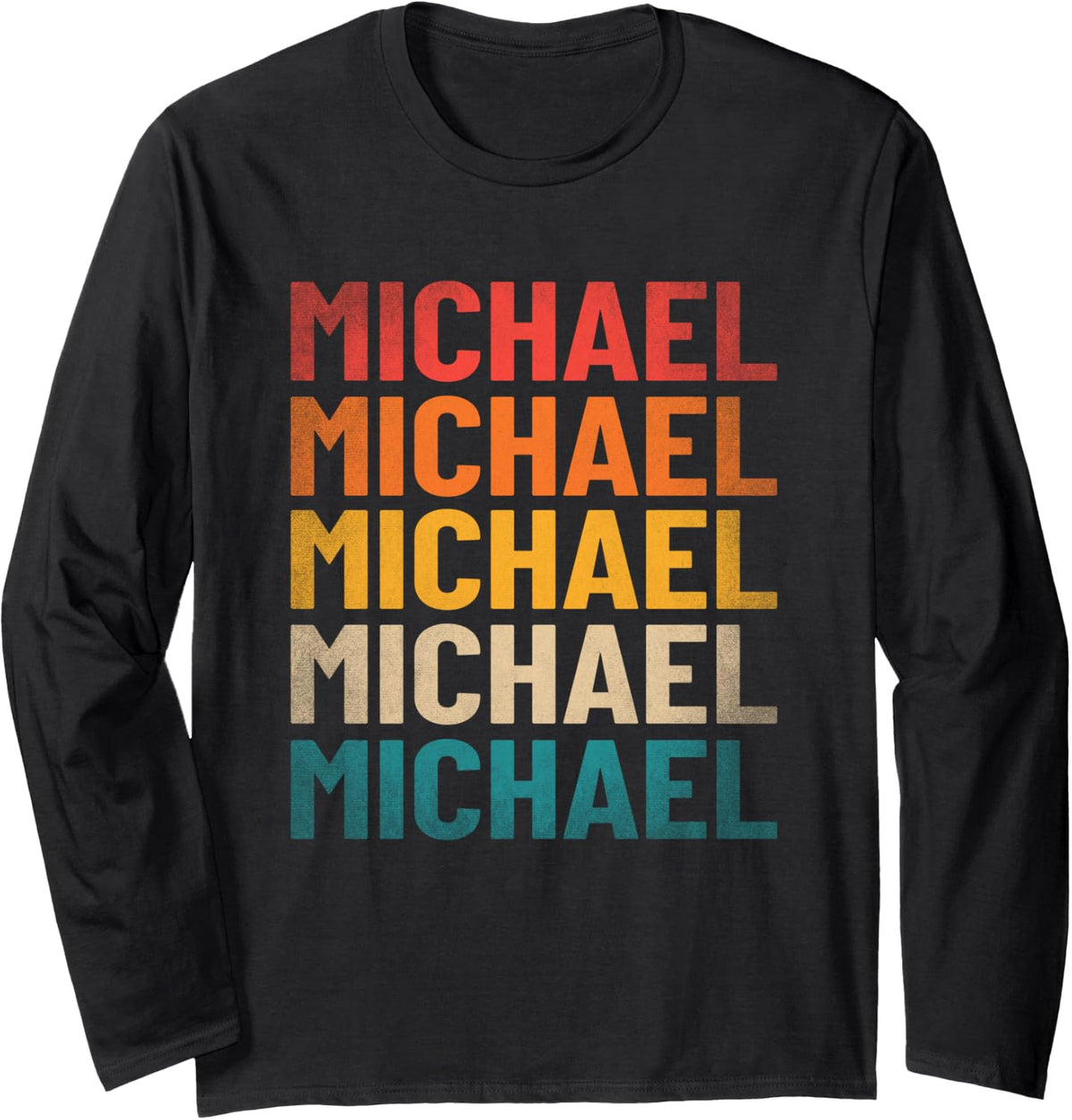 Michael First Name Shirt Vintage Michael Name Long Sleeve T-Shirt | Viral Streetwear Style