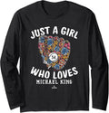 Just A Girl Who Loves Michael King New York MLBPA Long Sleeve Apparel | Viral Streetwear Style