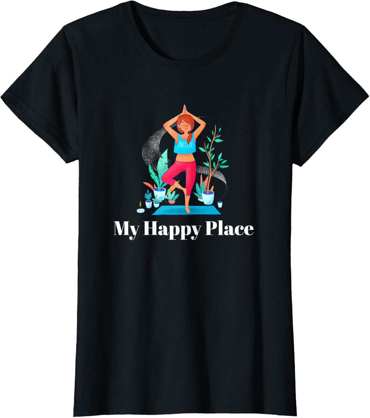 Yoga Class Yoga Mat My Happy Place Apparel | Google Shopping Optimized | Top Rated Comfort