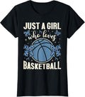 Just A Girl Who Loves Basketball Cheetah Print Basketball Apparel Comfort Fit Best Seller Look