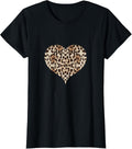 Womens Cheetah pattern heart leopard fur pattern hearts Apparel Streetwear Style Fan Favorite