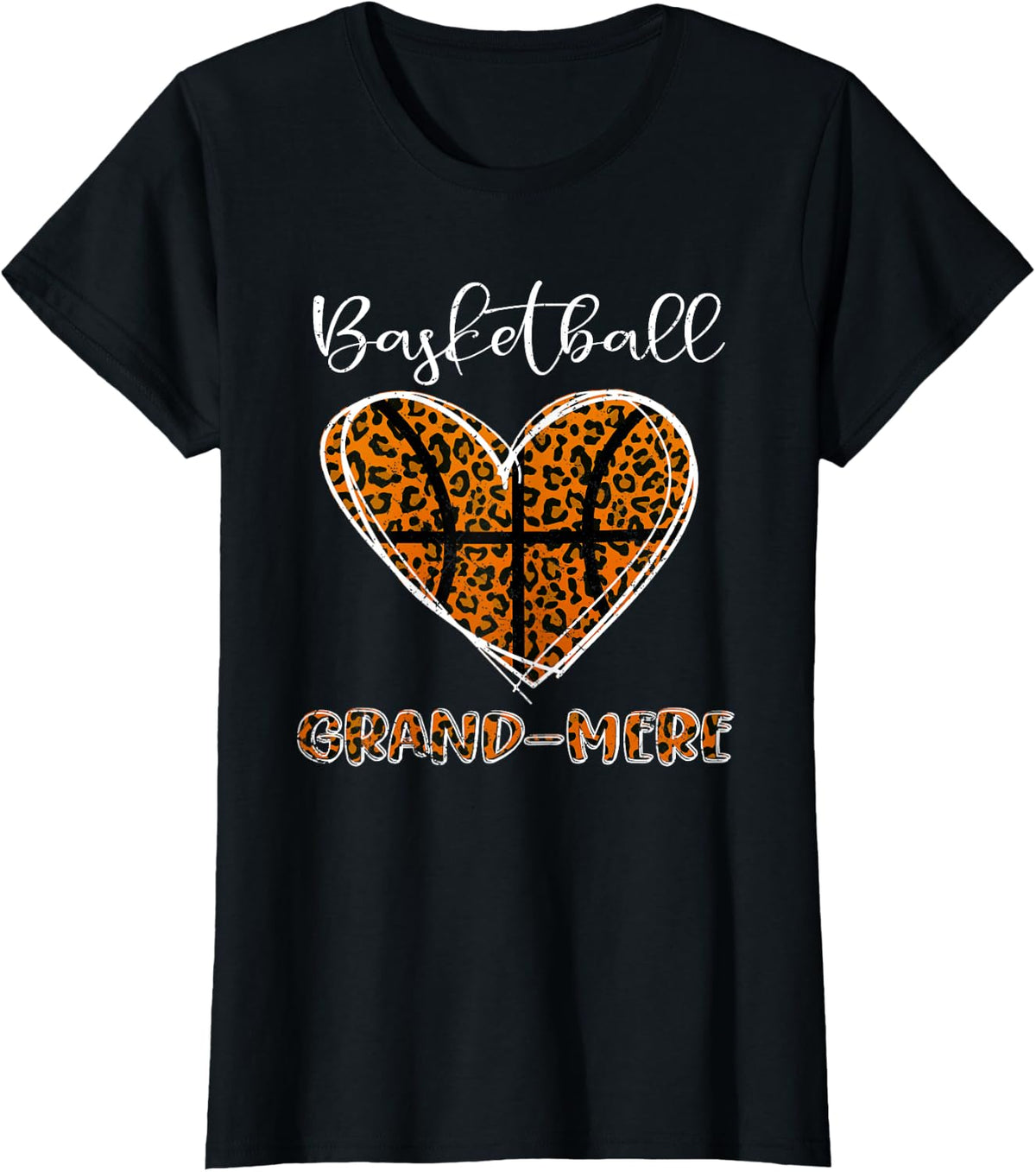 Womens Basketball Grand mere Top Heart Cheetah Leopard Grandma Apparel Trending US Everyday Wear
