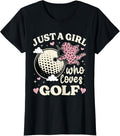 Just A Girl Who Loves Golf Cheetah Print Girls Golf Lover Apparel Viral TikTok Find Hot Right Now