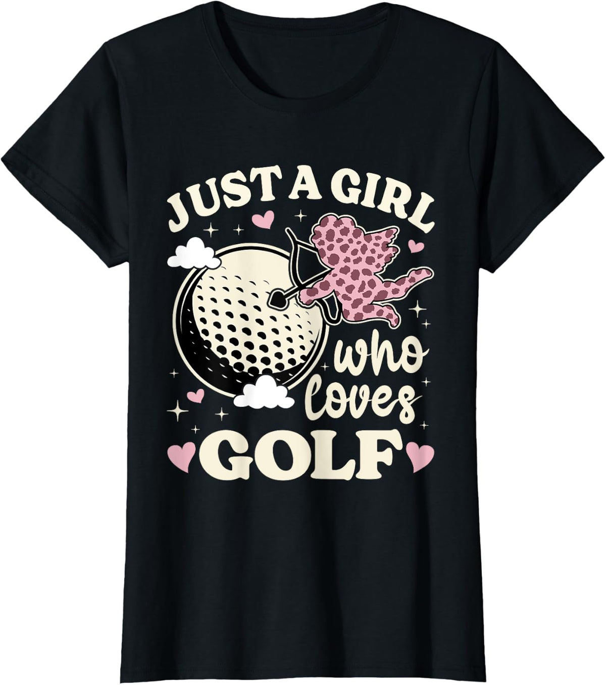 Just A Girl Who Loves Golf Cheetah Print Girls Golf Lover Apparel Viral TikTok Find Hot Right Now