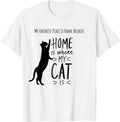 Cute My Favorite Place Is Home Is Where My Cat Is Kitty Men Women Kids Apparel | US Viral Pick | Aesthetic Casual Look