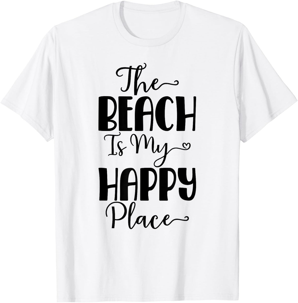 The Beach Is My Happy Place Tropical Summer Vacation Men Women Kids Apparel | Premium Quality | Top Rated Comfort