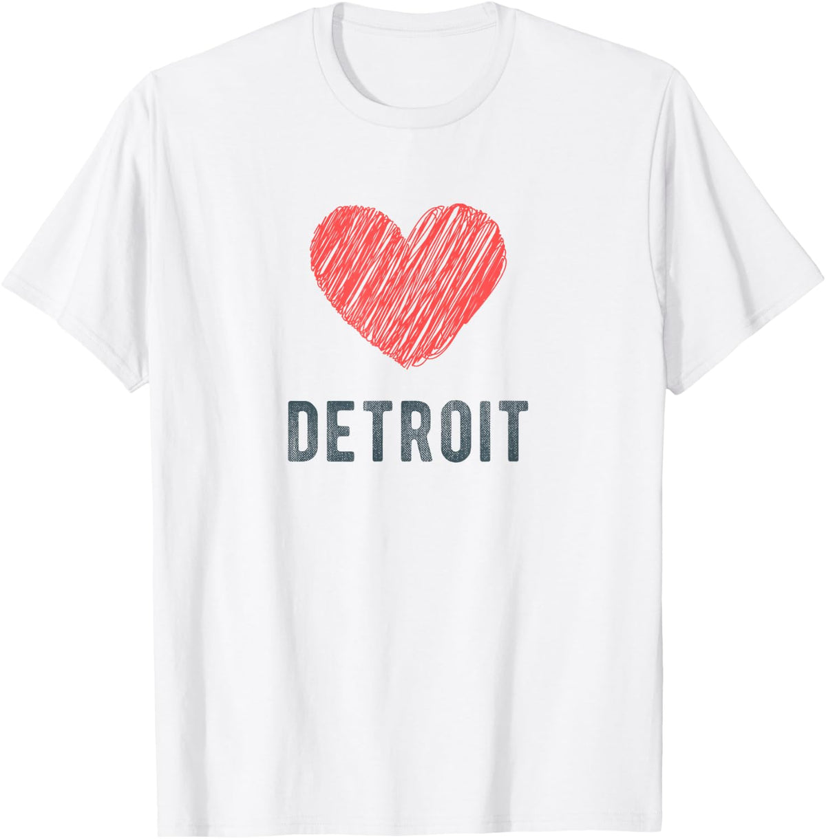 Detroit Heart Love Favorite City or Place Apparel | Bestseller Style | Daily Wear Essential