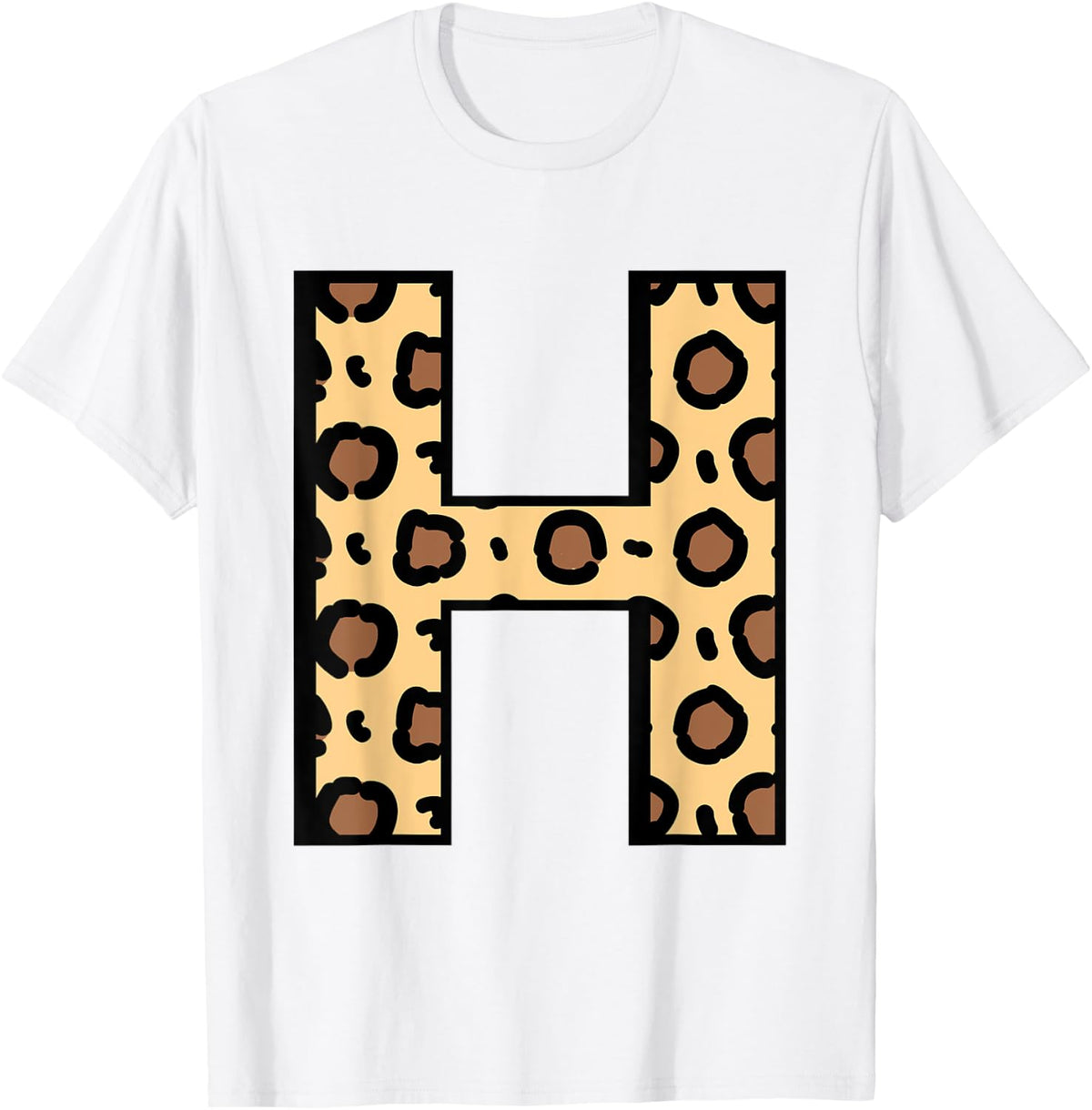 Awesome Letter H Initial Name Leopard Cheetah Animal Print Apparel Trending US Fan Favorite