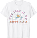 The Lake Is My Happy Place Summer Sun Water Nature Vacation T-Shirt for Men Women Kids T-Shirt | US Viral Pick | Perfect Gift Choice