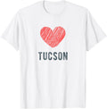 Tucson Heart Love Favorite City or Place Apparel | Bestseller Style | Aesthetic Casual Look