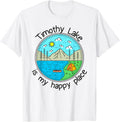 Fishing Boating Camping - My Happy Place Timothy Lake Apparel | Google Shopping Optimized | High CTR Boost