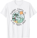 Cute Beach Motiv My Happy Place - Franklin County Men Women Kids Apparel | Bestseller Style | High CTR Boost