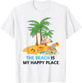 The Beach Is My Happy Place - Summer Top Ocean Beach Lover Men Women Kids Apparel | US Viral Pick | Top Rated Comfort