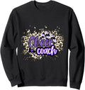 Cheer Coach Shirt Megaphone Purple Leopard Cheetah Print Sweatshirt T Shirt Viral TikTok Find Everyday Wear