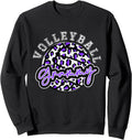 Leopard Cheetah Volleyball Purple Grammy Shirt Womens Trendy Sweatshirt T Shirt Viral TikTok Find Fan Favorite