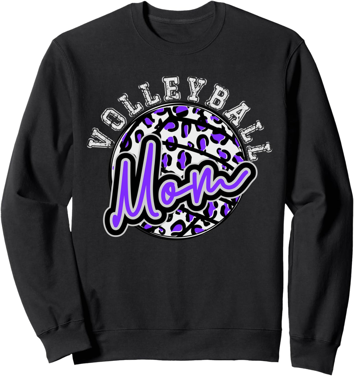 Leopard Cheetah Volleyball Purple Mom Shirt Womens Trendy Sweatshirt T Shirt Comfort Fit Hot Right Now