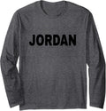 Jordan Black Text Apparel Long Sleeve Apparel | Viral Streetwear Style