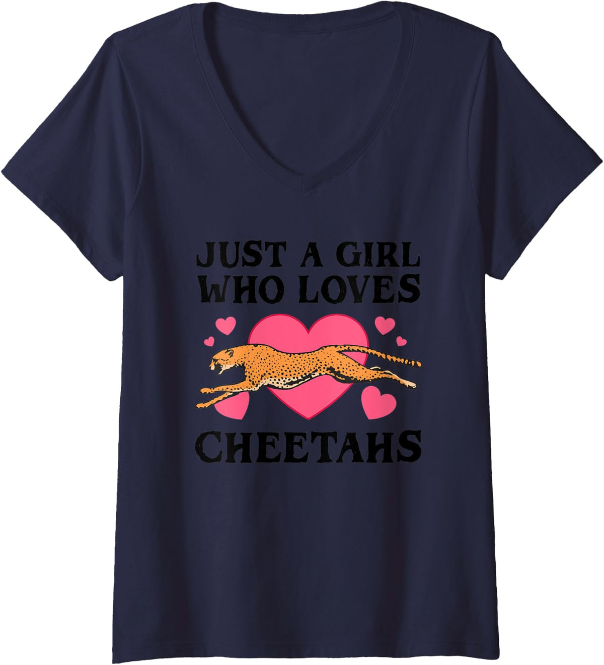 Womens Funny Cheetah Design For Women Girls Kids Youth Zookeepers V Neck Apparel Viral TikTok Find US Top Pick