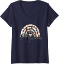Womens Cheetah Print Mama Mom Mothers Gift Birthday Theme Leopard V Neck Apparel Comfort Fit Everyday Wear