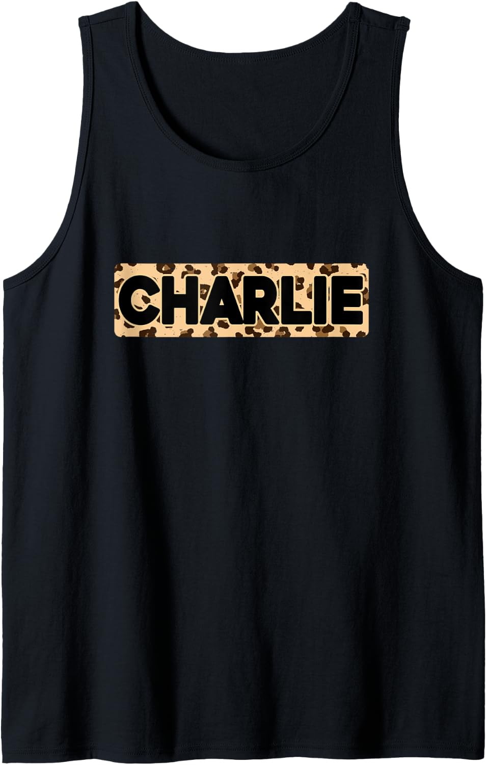 Funny Charlie Leopard Print Personalized Name Charlie Tank Top Tank Top High Search Demand US Top Pick
