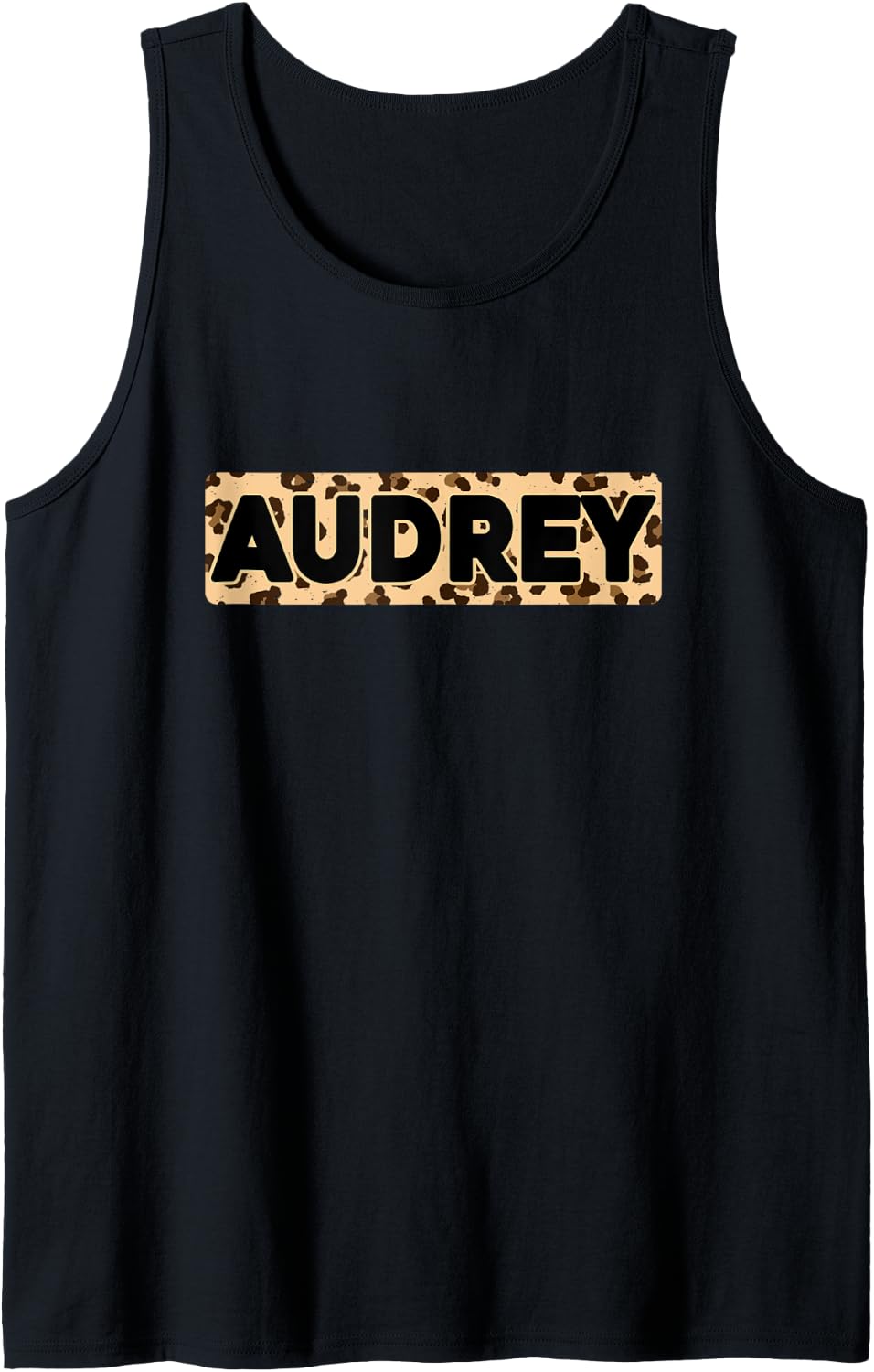 Funny Audrey Leopard Print Personalized Name Audrey Tank Top Tank Top Premium Print US Top Pick
