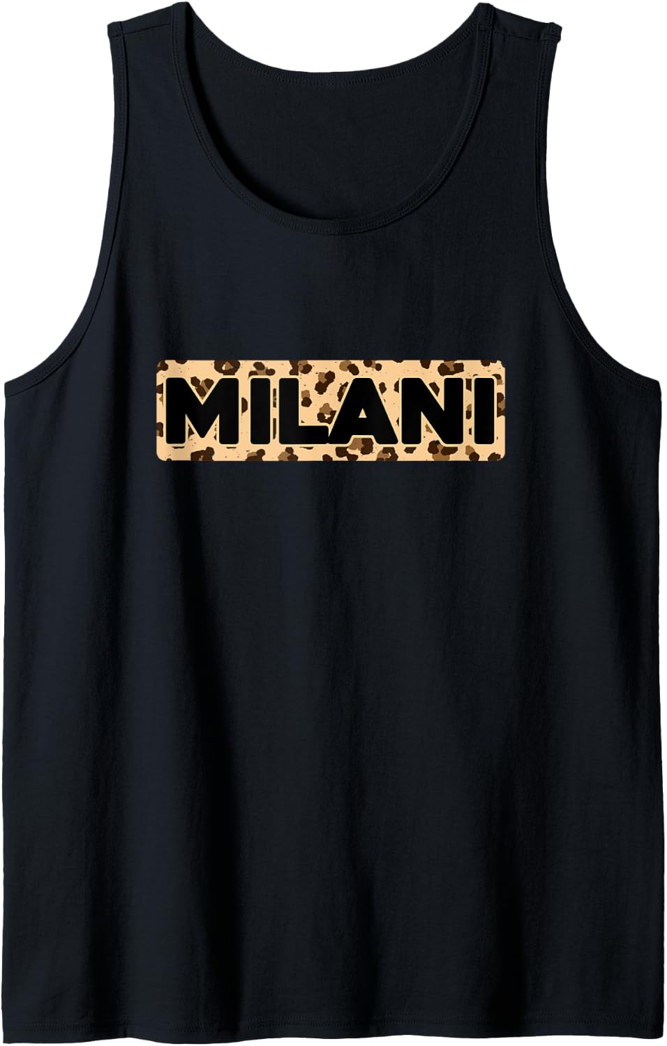 Funny Milani Leopard Print Personalized Name Milani Tank Top Tank Top Premium Print Best Seller Look