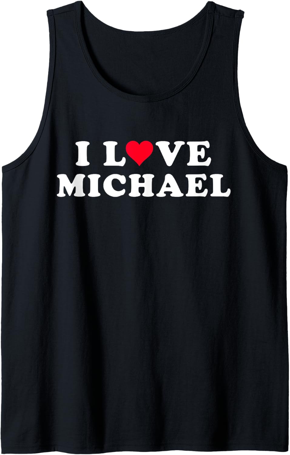 I Love Michael Matching Girlfriend & Boyfriend Michael Name Tank Top Tank Top | Perfect Gift Idea