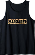 Funny Margaret Leopard Print Personalized Name Margaret Tank Top Tank Top Viral TikTok Find US Top Pick