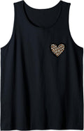 Cheetah Leopard Heart girls animal cool Print Tank Top Tank Top Trending US Everyday Wear