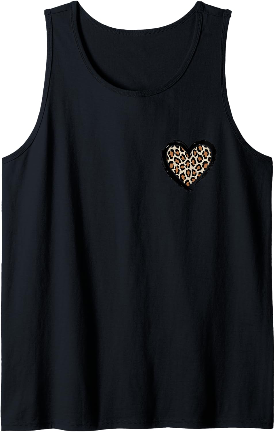 Cheetah Leopard Heart girls animal cool Print Tank Top Tank Top Trending US Everyday Wear