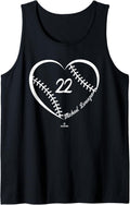 Baseball Heart Number Michael Lorenzen MLBPA Tank Top Tank Top | Viral Streetwear Style