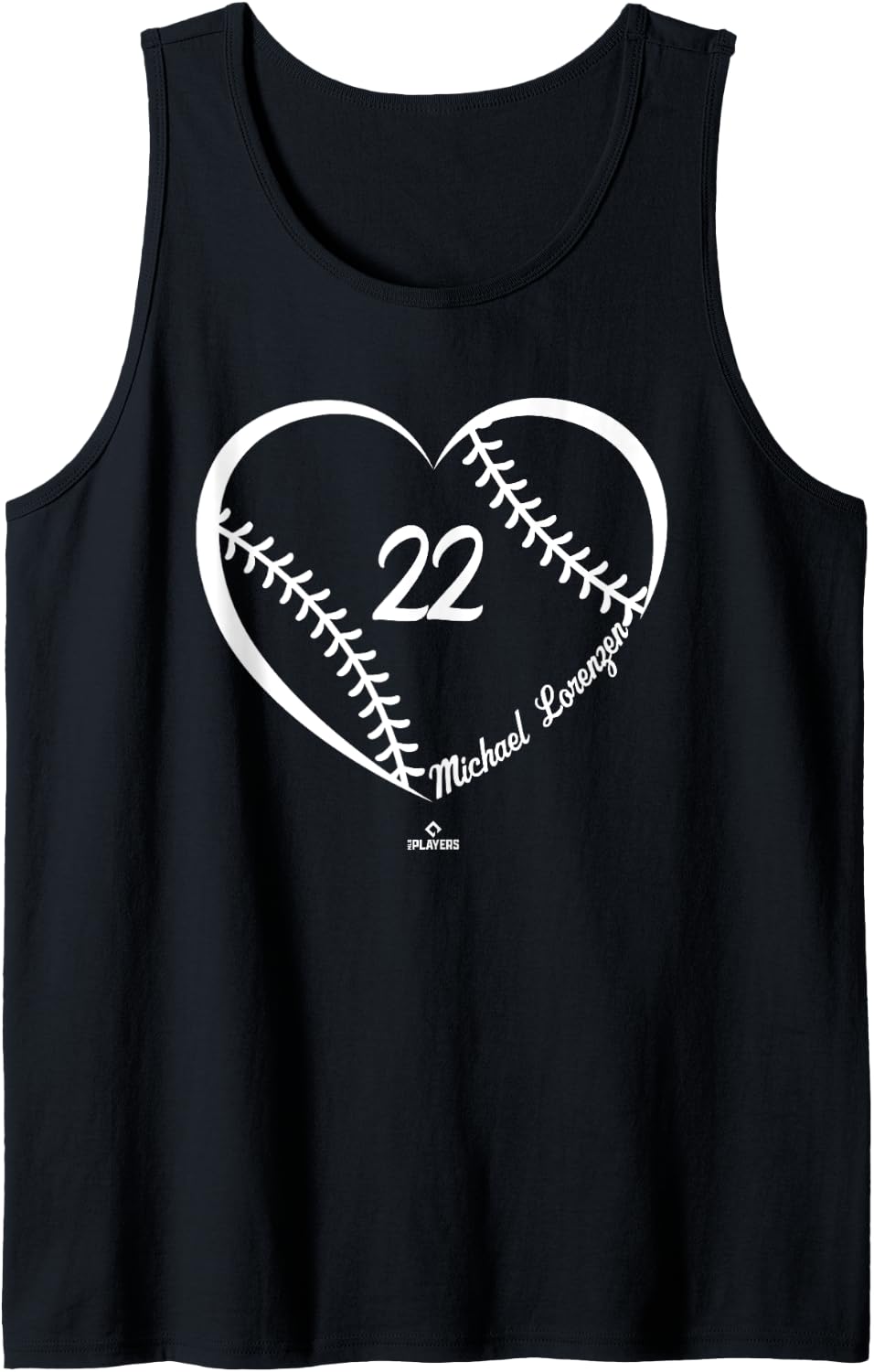 Baseball Heart Number Michael Lorenzen MLBPA Tank Top Tank Top | Viral Streetwear Style