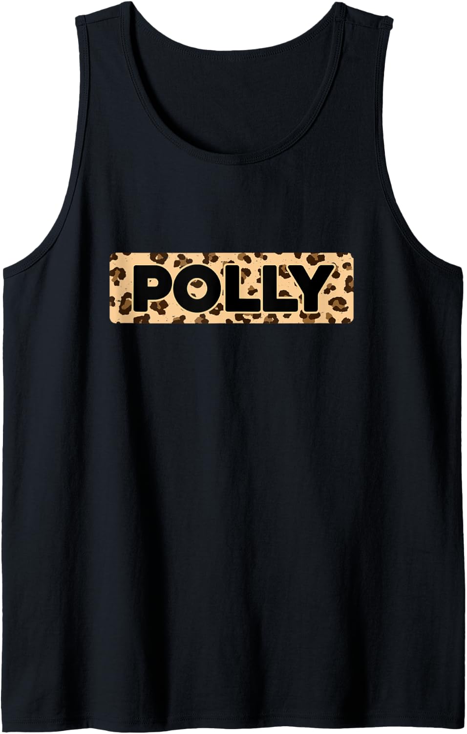 Funny Polly Leopard Print Personalized Name Polly Tank Top Tank Top Viral TikTok Find Gift Ready