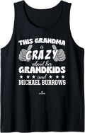 Grandma Crazy for Michael Burrows Prospect Baseball Fan Gear Tank Top Tank Top | Viral Streetwear Style