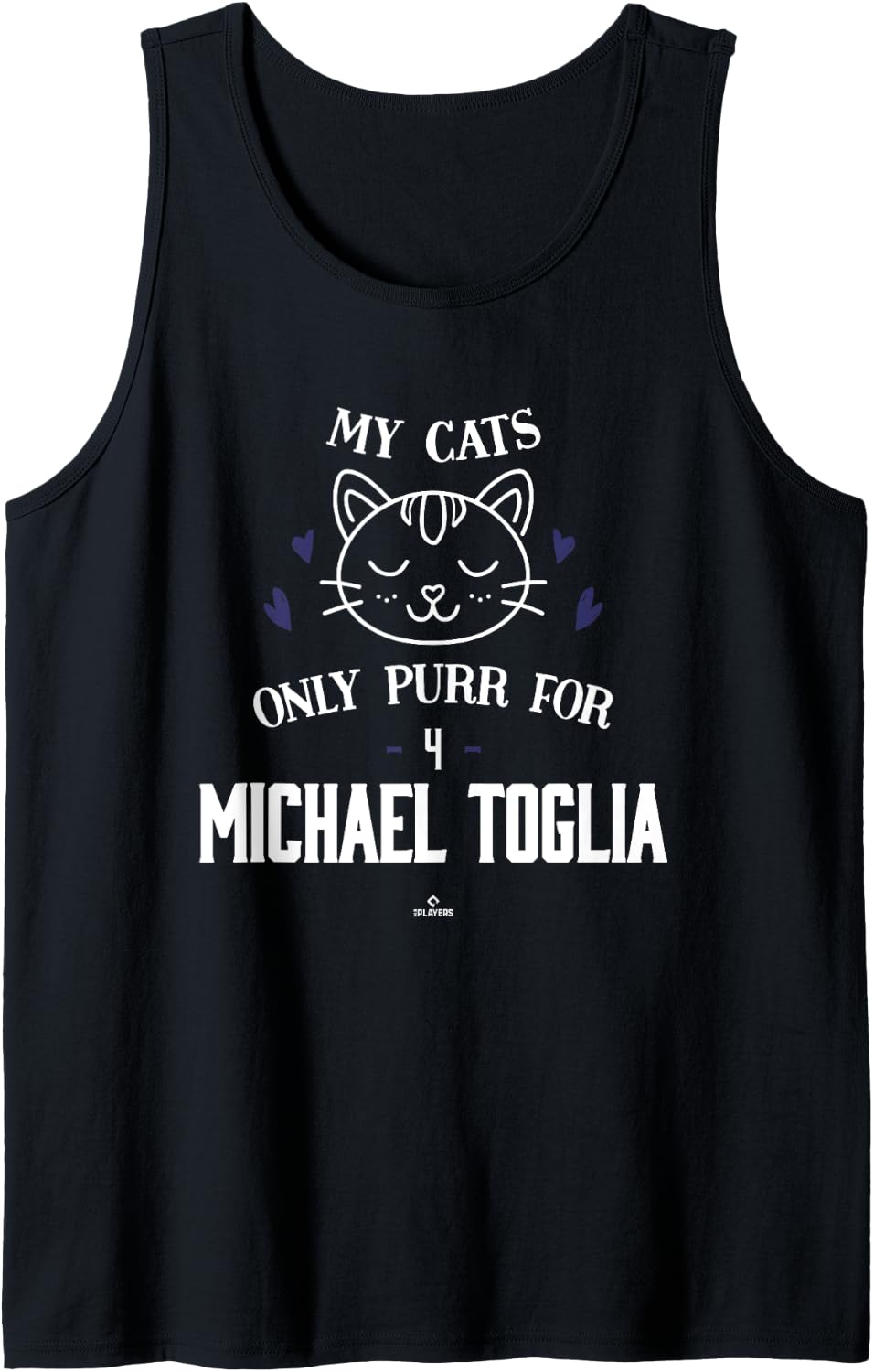 Cat Lovers for Michael Toglia Colorado Baseball MLBPA Tank Top Tank Top | Viral Streetwear Style