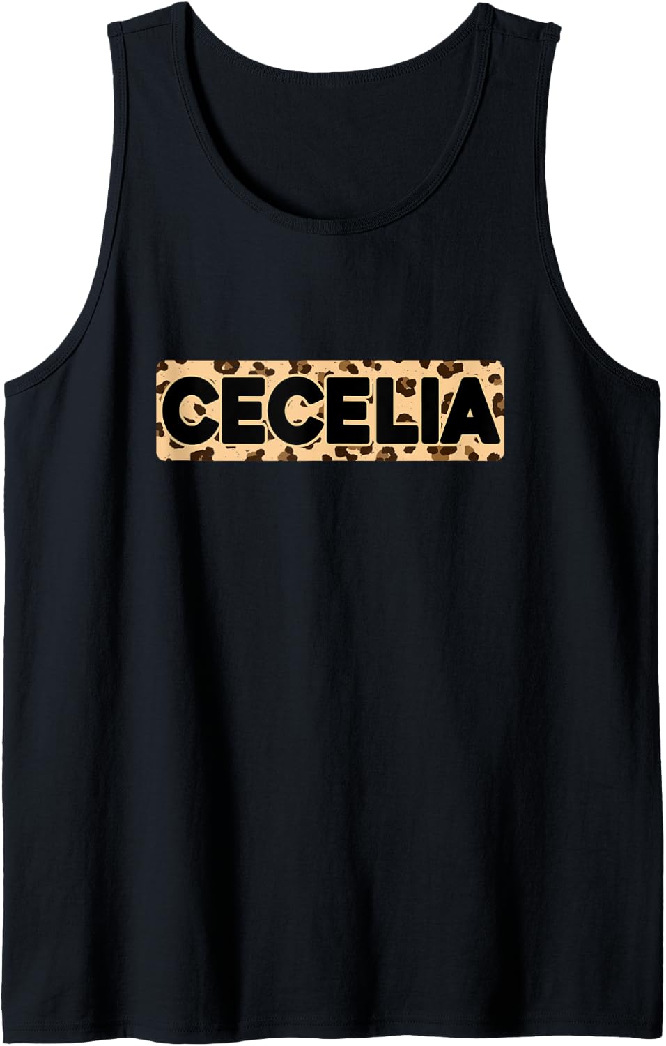 Funny Cecelia Leopard Print Personalized Name Cecelia Tank Top Tank Top Comfort Fit US Top Pick
