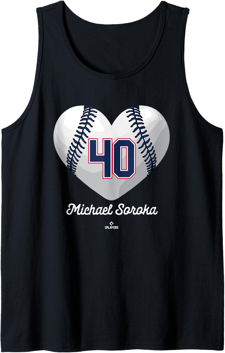 Baseball Heart Number Michael Soroka Atlanta MLBPA Tank Top Tank Top | Everyday Casual Wear