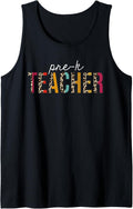 Pre k Teacher Leopard Print Funny Teaching Appreciation Tank Top Tank Top Trending US Everyday Wear