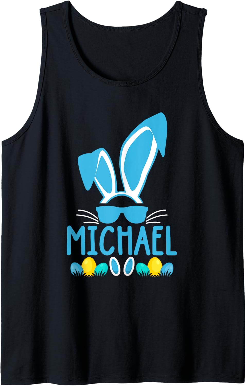 Happy Easter Day Cute Kids Personalized Name Michael Tank Top Tank Top | Trending 2025