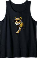 Cheetah Wearing Sunglasses Funny Favorite Zoo Animal Tank Top Tank Top Trending US Fan Favorite