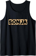 Funny Sonja Leopard Print Personalized Name Sonja Tank Top Tank Top Trending US Everyday Wear