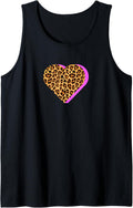 CHEETAH Print HEART Leopard Animal Pink Shadow Graphic Tank Top Tank Top Viral TikTok Find Best Seller Look