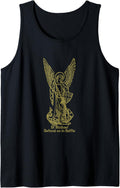 Saint Michael Defend us in Battle Tank Top Tank Top | Everyday Casual Wear